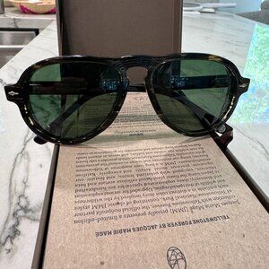 Jacques Marie Mage Yellowstone X Druid Lodgepole - Forest Green Polar sunglasses